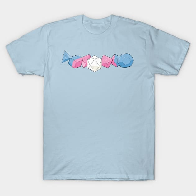 Pride Dice Trans Transgender T-Shirt by DnDoggos